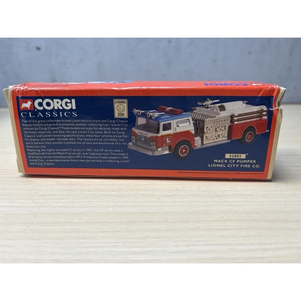 Corgi Classics Lionel City Fire Truck Co Mack CF Pumper 52002 Red